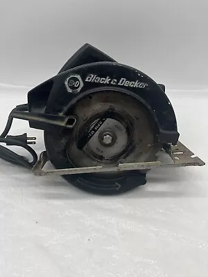 Vintage Black & Decker 7-1/4  Circular Saw 1.5 HP No 7308 Amps 9 RPM 5300 Works • $24.99