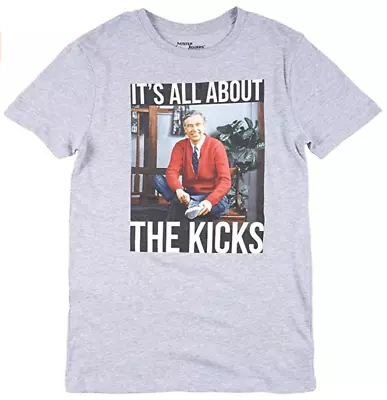 Mister Mr Rogers Its All About The Kicks Mens T-Shirt NWT New • $15.99