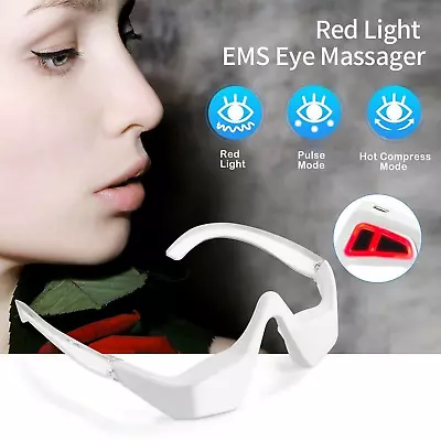 3D EMS Micro-Current Pulse Red Light Therapy Eye Beauty Relax Massager Eye Care • $24.49