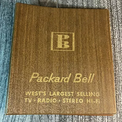 Packard Bell Vintage Radio TV Hi-Fi Stereo Company Logo 3-Ring Binder • $44.99