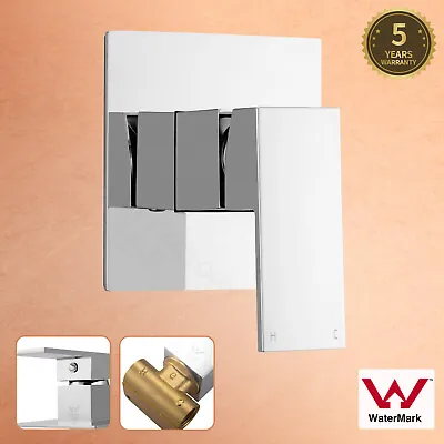 ACA Square Wall Shower Taps Basin Mixer Brass Bath Spa Hot Cold Water Tap Chrome • $54.99