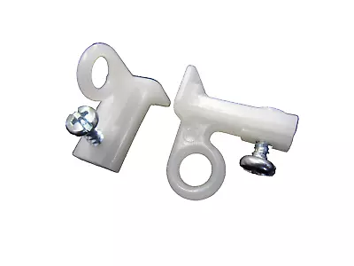 2 INTEGRA DISCREET CURTAIN TRACK END STOPS Discrete Slimglide Metal Track Ends • £4.01