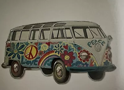 Volkswagen VW Hippie Bus Peace Sign Van Car 3D Tin Sign Wall Art Super Cool!! • $15