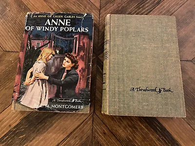 1930’s Anne Of Green Gables & Anne Of The Windy Poplars Lot By L.M. Montgomery • $34.95