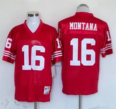 San Francisco 49ers 16# Joe Montana Retired Player Vintage Stitched Fan Apparel • $39.69