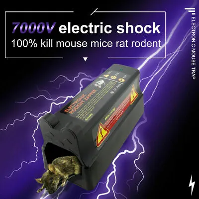 £10.49 • Buy Reusable Electronic Mouse Rat Rodent Killer Electric Zapper Trap Pest Control Uk