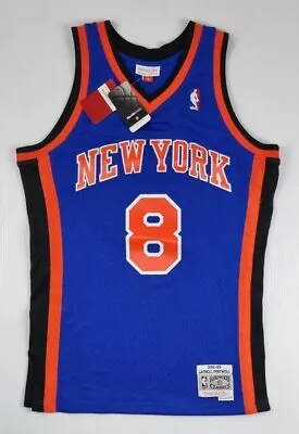 Latrell Sprewell Knicks NY Jersey #8 Signed NBA Mitchell & Ness Swingman BBall • $199
