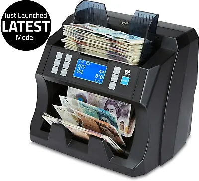 £449.99 • Buy Note Counter Machine Money Currency Banknote Value Counting Detector Cash ZZap