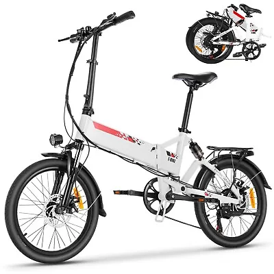 500W 48V Electric Bike 20in Folding EBike Adults Cruiser Beach Bicycle 50miles🚴 • $539.99