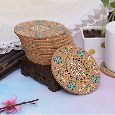  8 Pcs Pot Holder Mats Drink Coasters Placemats For Dining Table Pads Round • $11.02