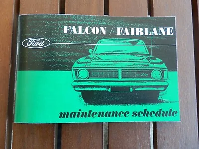 $70 • Buy Ford Xy Falcon Service Manual ''blank One''