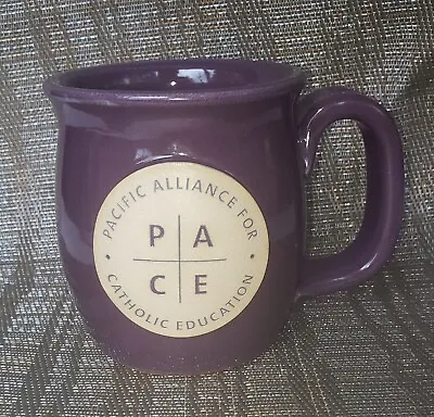 Sunset Hill Stoneware Purple Mug Pacific Alliance Catholic Education Very Nice • $19