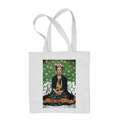 $9.69 • Buy Frida Kahlo Flowers Tote Bag - Shopping Shopping Bag For Life Hipster Vintage