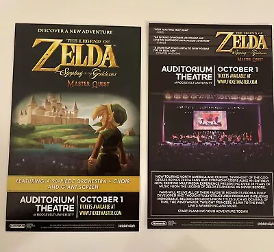 RARE PROMO The Legend Of Zelda Symphony Of Goddesses Promotional Large Card 8x5 • $4.99