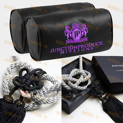 JUNCTION PRODUCE VIP Car Neck Rest Pillow Headrest Purple + SB Kin Tsuna Rope • $42.45