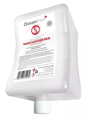 £60 • Buy 80% Alcohol Hand Sanitiser Rub 1L Litre Refill For Ocean Free Spray Dispensers