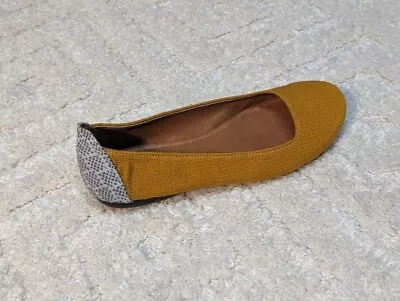 The Root Collective Honey Mustard Yellow Flats Shoes Size 8 • $44