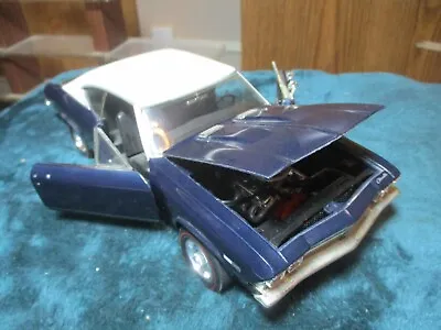 ERTL American Muscle '68 Chevy Chevelle SS 396 Muscle Car In Blue Diecast 1:18 • $44.79