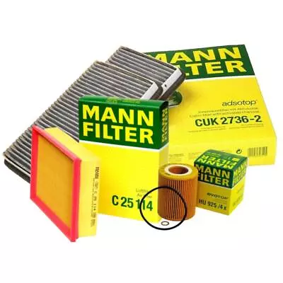 Mann Oil Air Carbon Cabin Filter Service Kit For E39 525i 528i 530i • $77.95