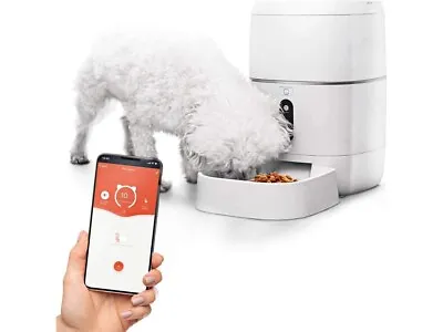 Home Zone 6L Automatic Feeder WiFi Enabled Smart Food Self Dispenser For Pets • $59.95
