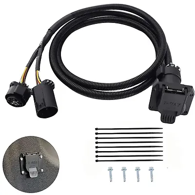 7-Pin Trailer Wiring Harness For 1997-2018 Chevrolet Dodge Ram Ford GMC 56070 • $29.97