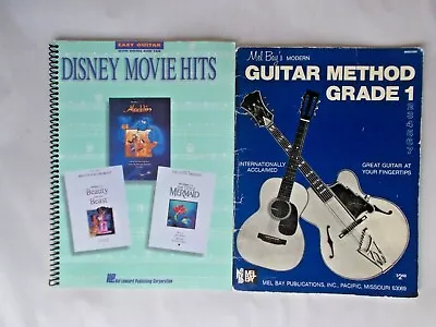 2 Guitar Method Grade 1 Disney Movie Hits Mel Bay Modern Easy Notes Tab  • $8.99