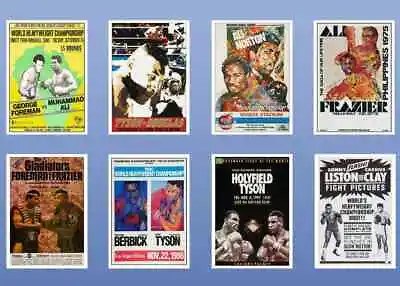 BEST BOXING POSTERS A3A4 Prints Fight Cave Wall Art Pub Bar Sport Boxer Gift Ad • £5.99