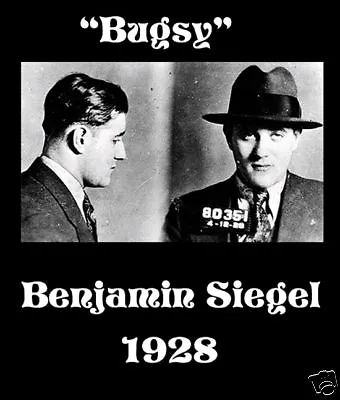 Bugsy Siegel Mafia Mobster Mug Shot 1930 Poster Print • $6.49