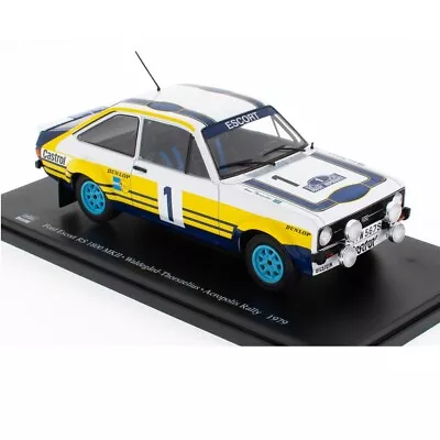 1:24 Ford Escort RS 1800 MKII Waldegard Acropolis Rally 1979 Ixo Salvat Diecast • £23.99