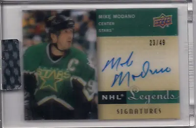 2021-22 Upper Deck Clear Cut SL-MM Mike Modano NHL Legends Signatures Auto 23/49 • $129.99