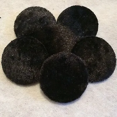 £2.75 • Buy Black Crushed Velvet Buttons, 16mm, 20mm, 25mm, 31mm, 37mm Small, Medium & Large