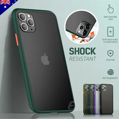 $7.95 • Buy IPhone 13 12 11 Pro Max XS Shockproof Slim Matte Bumper Case Cover For Apple AUS