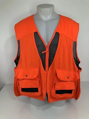 CABELA'S - Safety Orange Game Pocket Mens 2XL Hunting Vest - EXCELLENT • $59.11