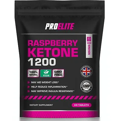 Raspberry Ketone 1200mg 60 Tablets Diet Pills Slimming Weight Loss Fat Burner  • £5.75
