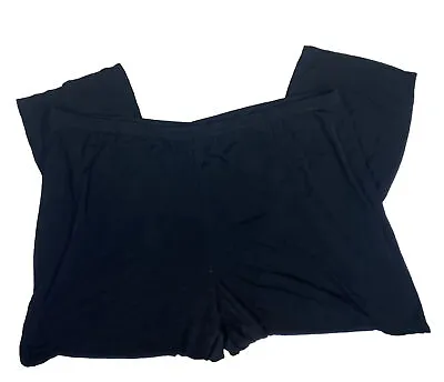 Maggie Barnes Black Pants Womens Size 5X 34/36 Elastic Stretchy Slacks Trousers • $20.99