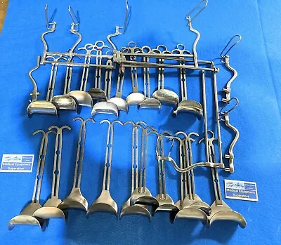 Large Lot Of Balfour Fenestrated Retractors & Balfour Abdominal Retractors Tray • $329