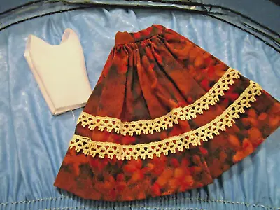 Vintage Barbie Doll Pleated Pert Skirt (Handmade) + Contemp Stretch Top • $14