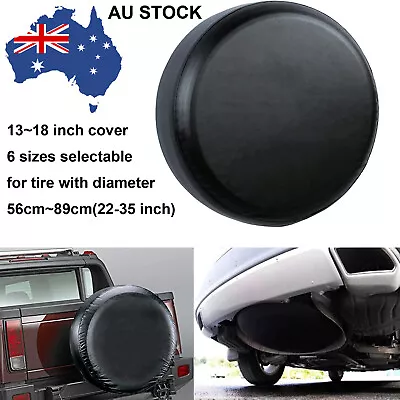 13/14/15/16/17/18  Waterproof Black Car Spare Wheel Tire Cover Fit RV Truck SUV • $29.69