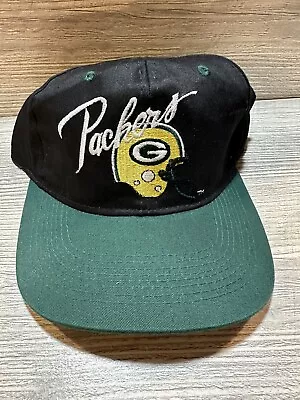 Vintage Green Bay Packers Script SnapBack Hat  Coca-Cola Citgo * See Details* • $15