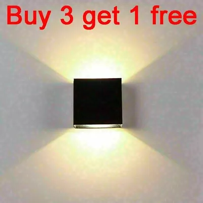 Modern LED Wall Lights Up Down Cube Sconce Lighting Fixture Lamp Indoor/Outdoor • $9.99