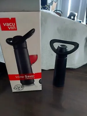 $14.99 • Buy Vacu Vin Wine Saver Pump And Wine Preserver With Vacu Vin Wine Stoppers (2)