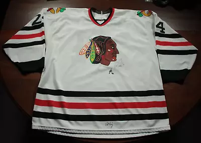 Vintage Chicago Blackhawks Signed Autographed Bob Probert Jersey Hand Painted • $199.99