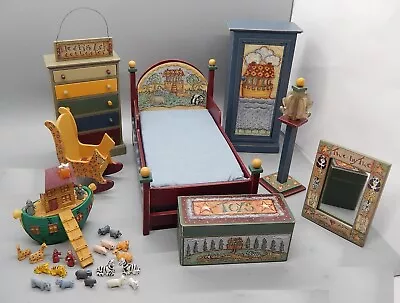 Robin Betterley Noah's Ark Kid's Bedroom Set Concord Dollhouse Miniature 1:12 • $299.99