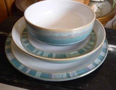 £30 • Buy Denby Azure Coast 4 Piece Dinner Set -