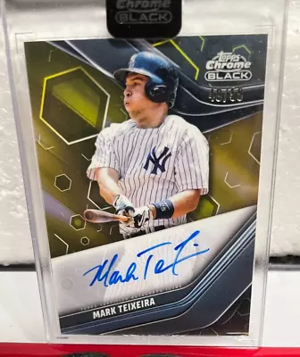 Mark Teixeira 2023 Topps Chrome Black Encased Autograph New York Yankees #48/50 • $49.99