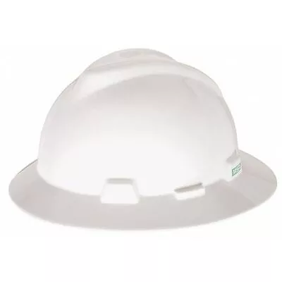 Msa Safety 475369 V-Gard Full Brim Hard Hat Slotted Type 1 Class E Fas-Trac • $24.99