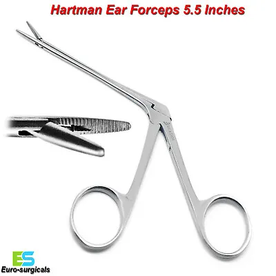  Hartman Serrated ENT Ear Sinus Instruments Micro Alligator Forceps Beaden® CE • £6.99