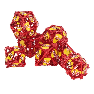 $35.87 • Buy 7pcs Dungeons And Dragons Dice DND Metal Dice Set RPG Role Playing Dice