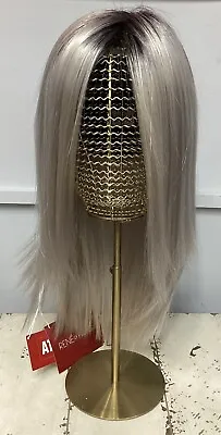 Nolan Wig By Rene Of Paris Moonstone Silver BN Long Layer Lace Front & Parting • £220