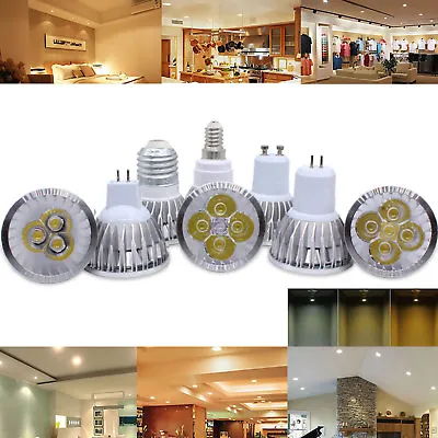 Dimmable MR16 GU10 E27 E14 9W 12W 15W LED Spotlight Bulbs Ultra Bright Lamp • $13.26